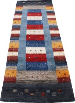 Carpetfine Wollteppich Gabbeh Don | Mehrfarbig