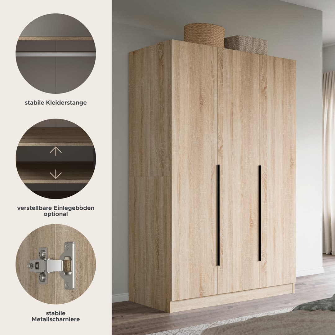 Home affaire Kleiderschrank Skarde | Holztöne