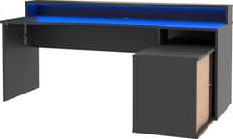 FORTE Gamingtisch Tezaur | Schwarz