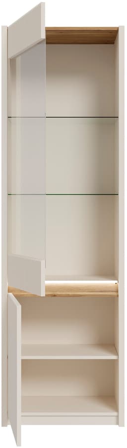 FORTE Oak Squere Vitrine | Beige