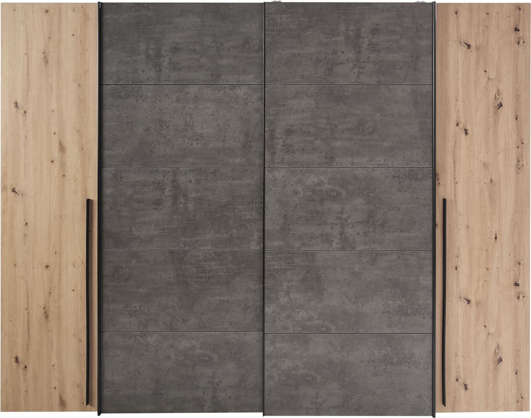 FORTE Kleiderschrank Narago | Mehrfarbig