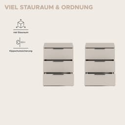 Home affaire Nachtkommode Skarde | Beige