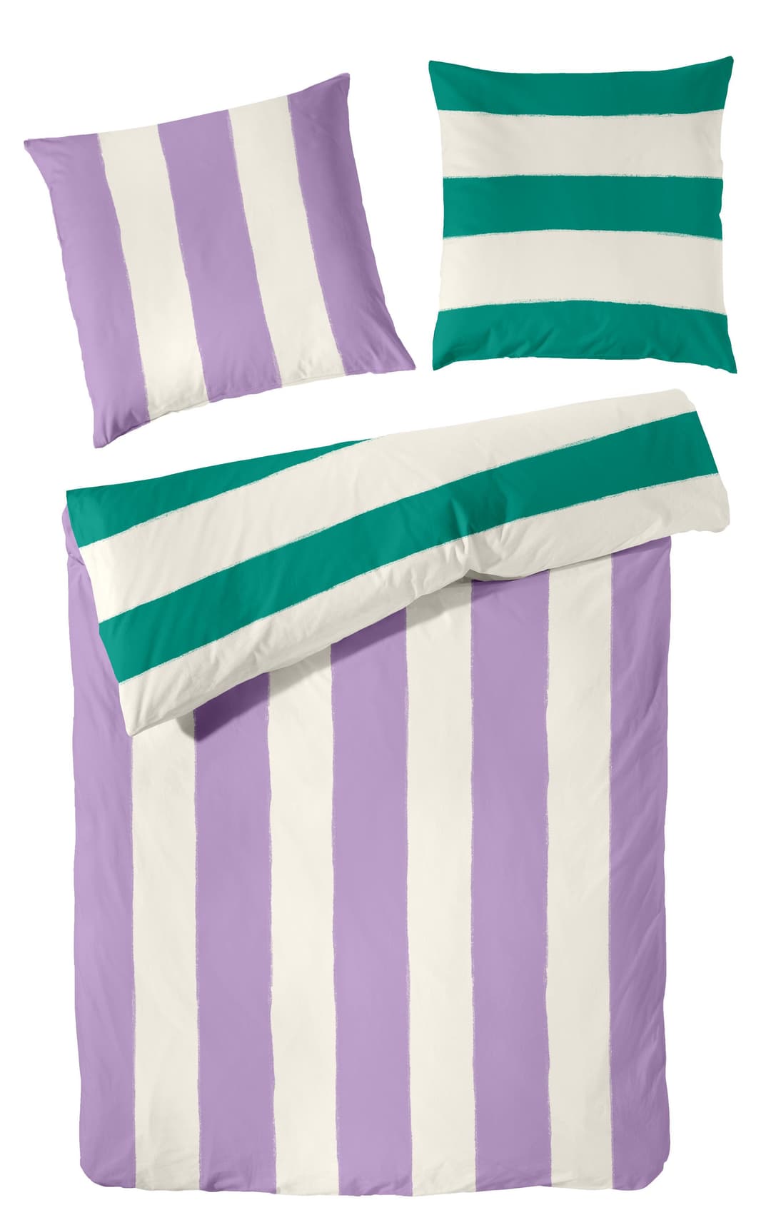 Primera Bettwäsche Renforce-Bettwäsche Color Block | Lila