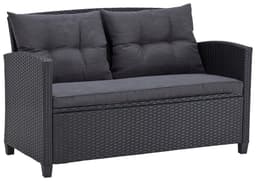 KONIFERA Gartenlounge-Set St. Tropez | Schwarz