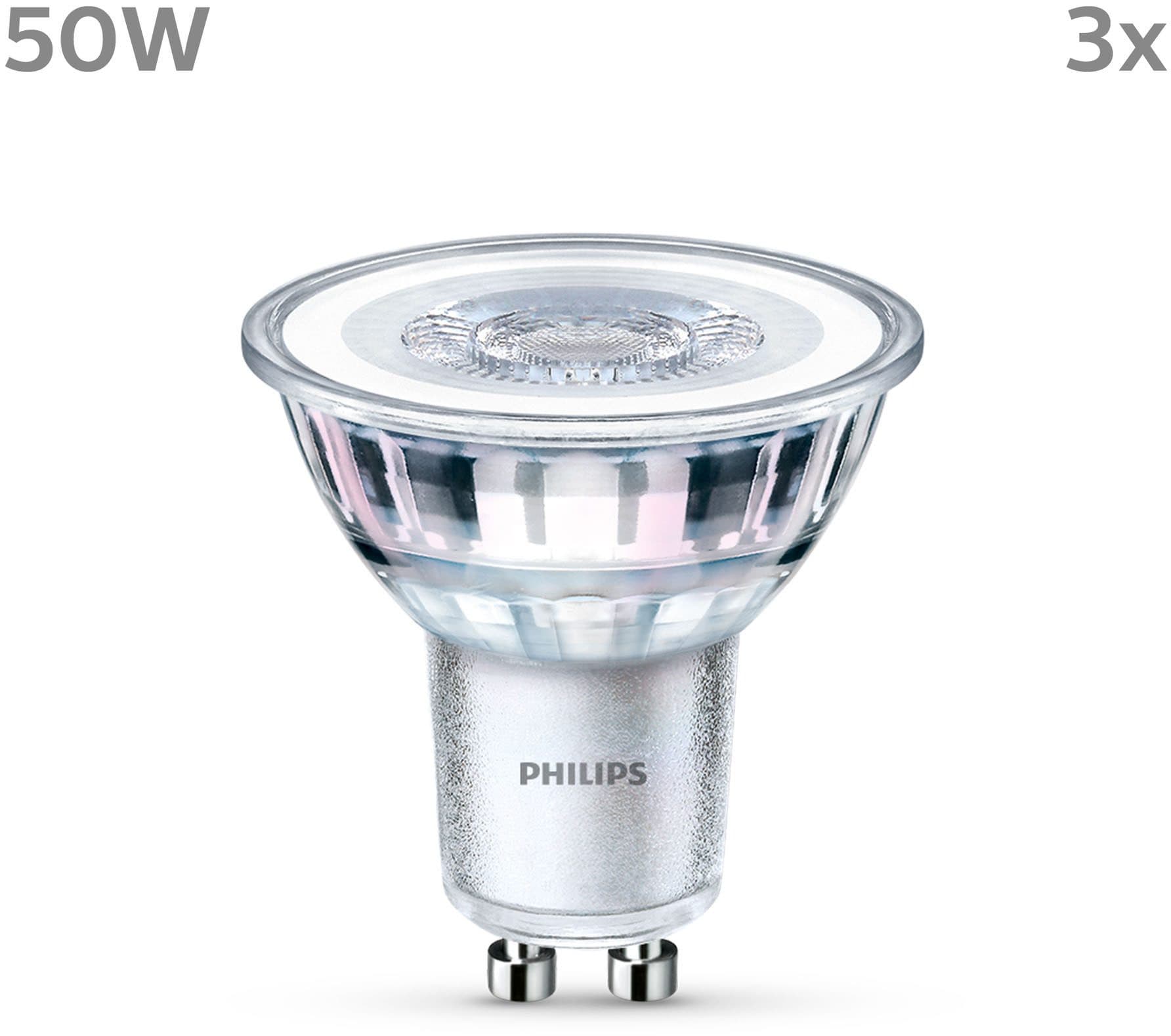 Philips Hue LED-Leuchtmittel LED classic Lampe 50W GU10 kaltweiß