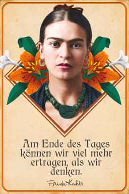 LuckyLinde Wanddekoobjekt Frida Kahlo | Mehrfarbig