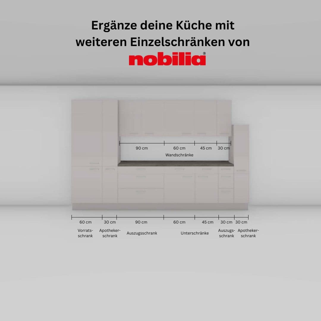 nobilia® Hängeschrank "Touch" | Weiß