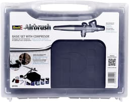 Revell Airbrush Basic Set mit Kompressor | Schwarz