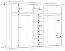 FORTE Kleiderschrank Kashmir | Holztöne 5