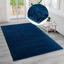 Bruno Banani Shaggy Soft Hochflor-Teppich | Blau