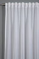 GARDINIA Gardine Schal mit Gardinenband Voile Uni | Weiß 3