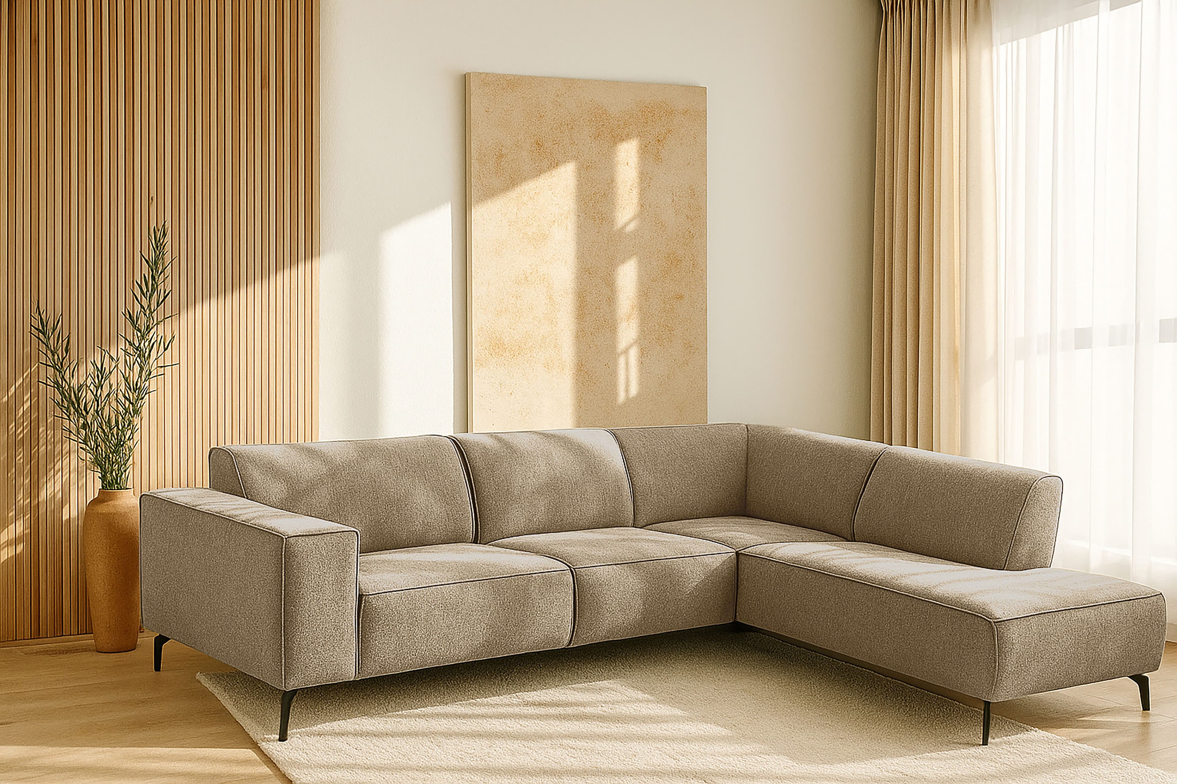 Home affaire Ecksofa LORCAN | Beige