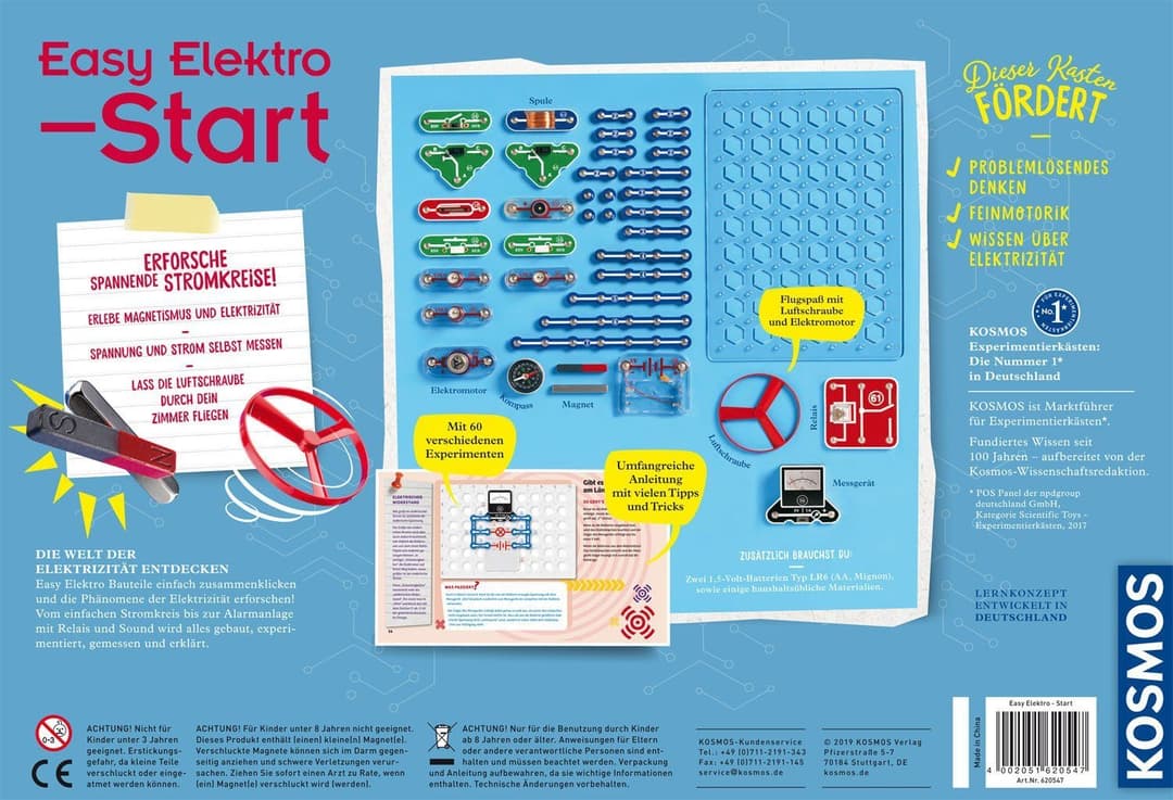 Kosmos Experimentierkasten Easy Elektro - Start | Mehrfarbig