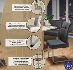 OTTO home Freischwinger Rab | Schwarz