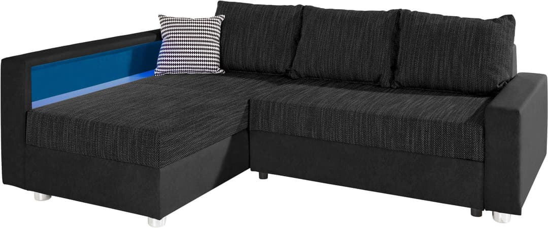 COLLECTION AB Ecksofa Relax L-Form | Schwarz