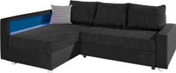 COLLECTION AB Ecksofa Relax L-Form | Schwarz