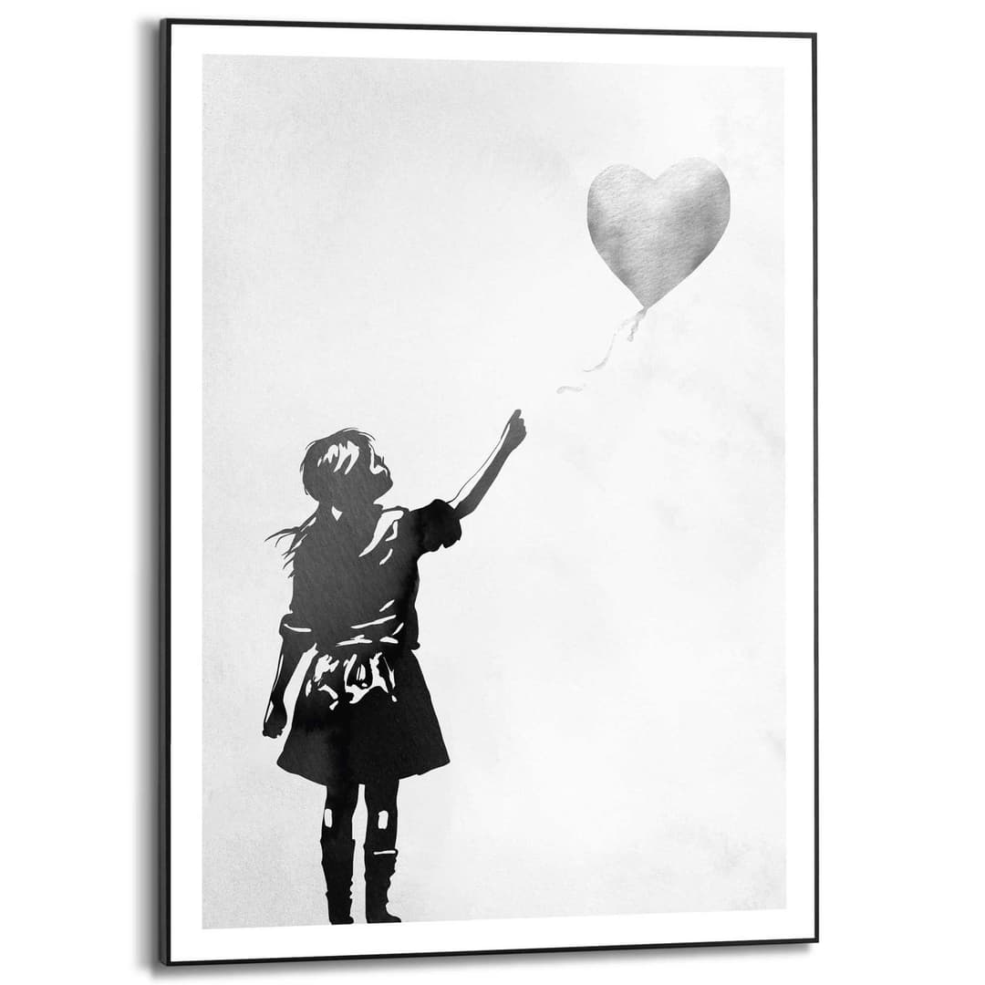 Reinders! Bild mit Rahmen Balloon Girl | Schwarz