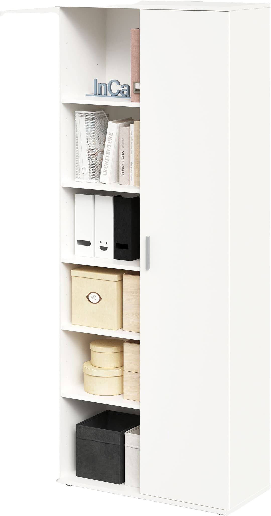 FMD Mehrzweckschrank Inca 3 | Weiß