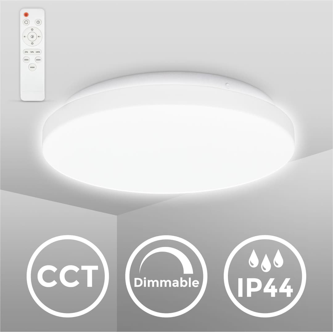 B.K.Licht LED Deckenleuchte | Weiß