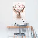 Reinders! Poster Hirsch in Blumen | Mehrfarbig 2