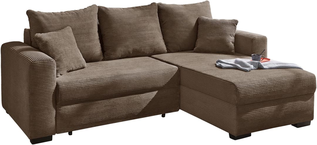 Jockenhöfer Gruppe Ecksofa Elmau L-Form | Braun