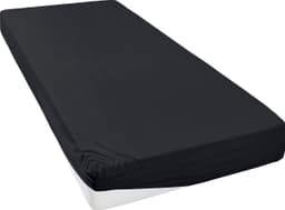OTTO home Spannbettlaken GRETA Jersey | Schwarz