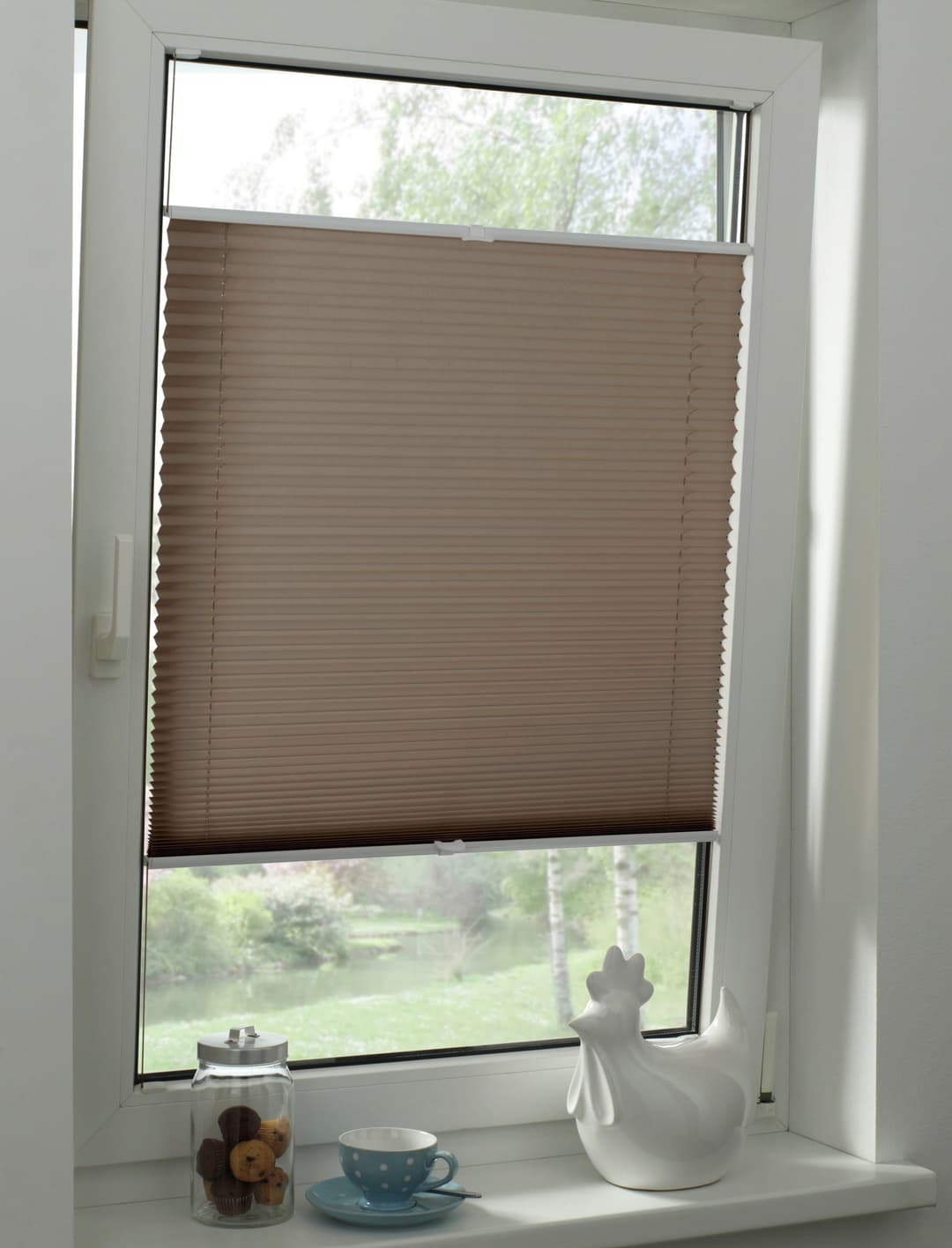 GARDINIA Plissee Concept Tageslicht | Braun