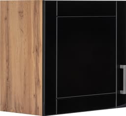 KOCHSTATION Hängeschrank KS-Tinnum | Schwarz
