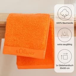s.Oliver Gästehandtuch | Orange