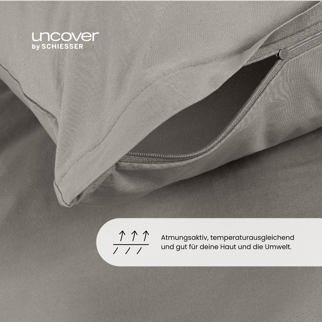 uncover by SCHIESSER Bettwäsche Soho | Grau