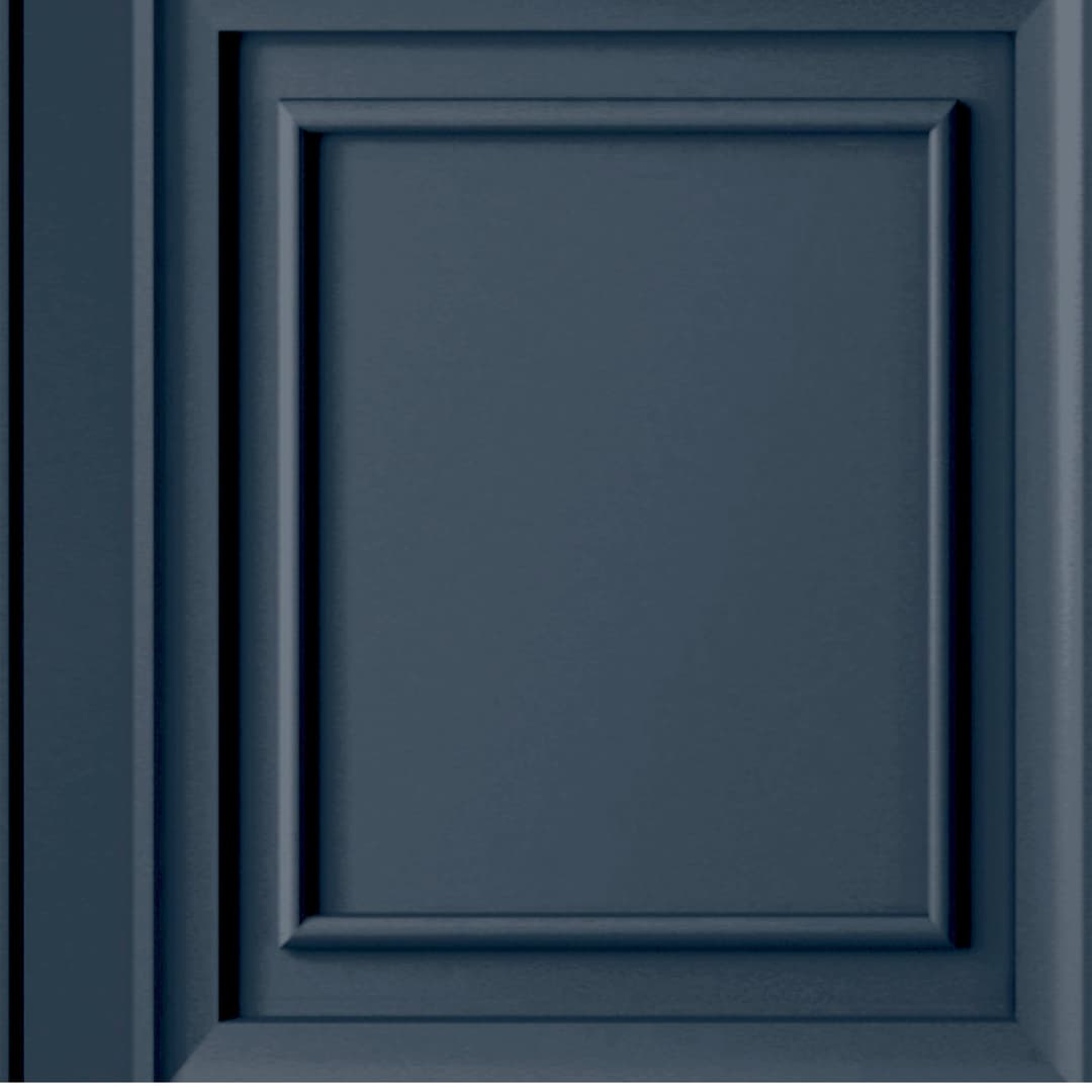 Laura Ashley Redbrook Wood Panel Dark Seaspray Vliestapete | Blau