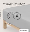 Schlafgut Spannbettlaken PURE BOXSPRING | Grau