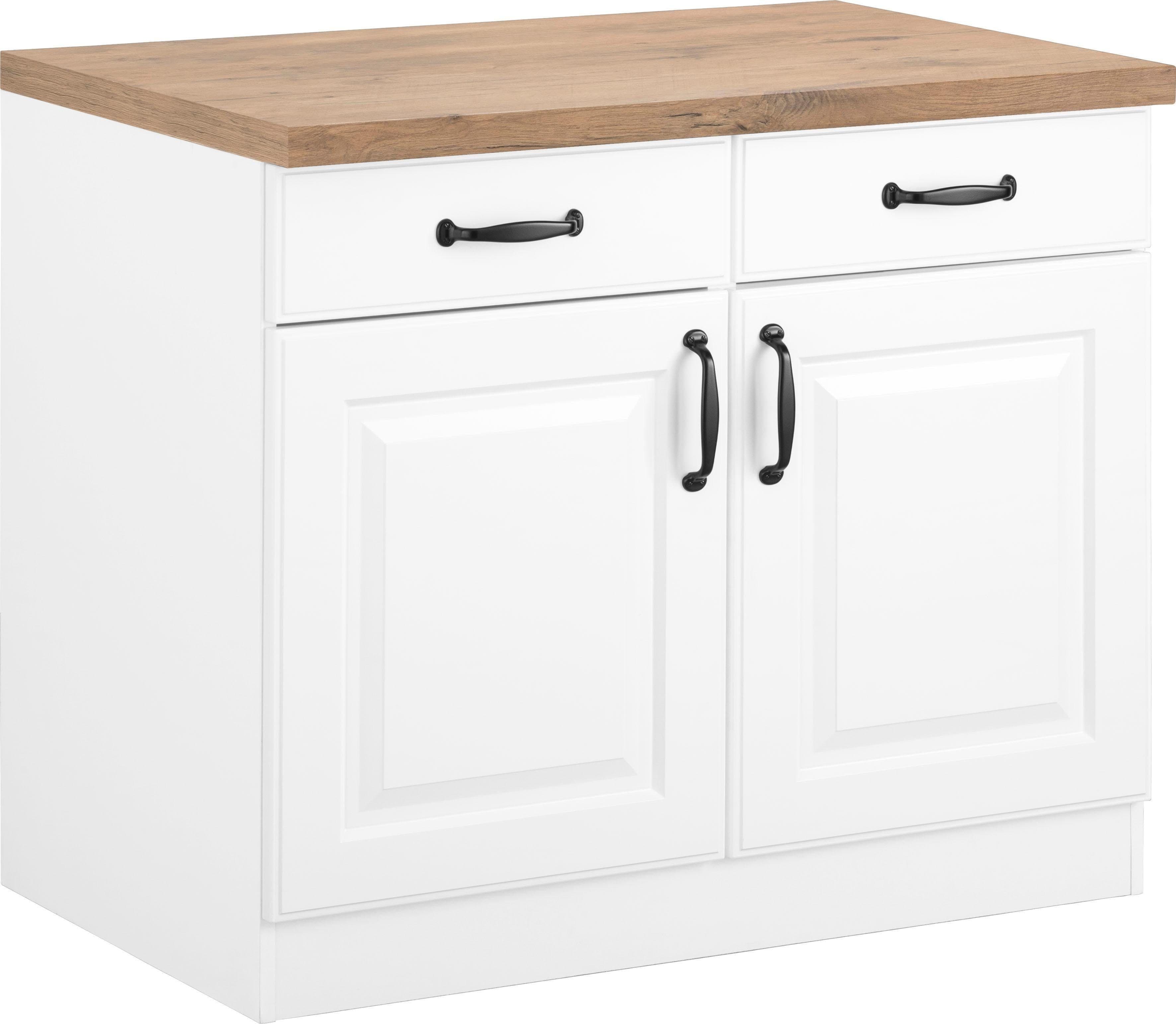 wiho Küchen Unterschrank Erla | Weiß