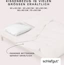 Schlafgut Kissenbezug Knitted Jersey | Weiß 5