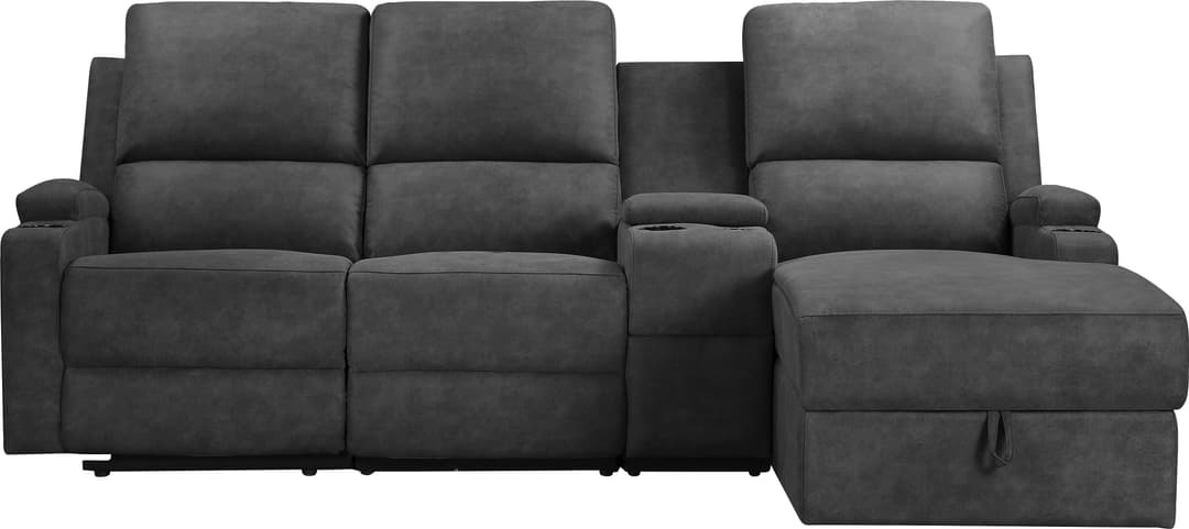 OTTO home Ecksofa NAPORI Multimediasofa | Grau