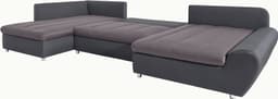 Wohnlandschaft Bandos U-Form | Grau