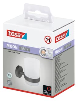 tesa MOON Zahnputzbecher | Grau