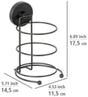 WENKO Haartrocknerhalter Vacuum-Loc® Milazzo | Schwarz 2
