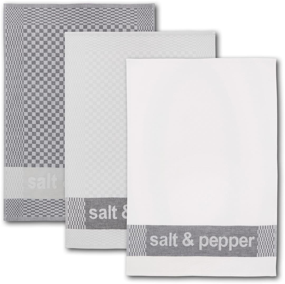 Dyckhoff Geschirrtuch Salt & Pepper | Grau