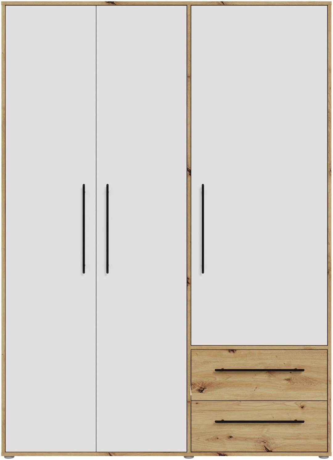 FORTE Kleiderschrank Mokkaris | Holztöne