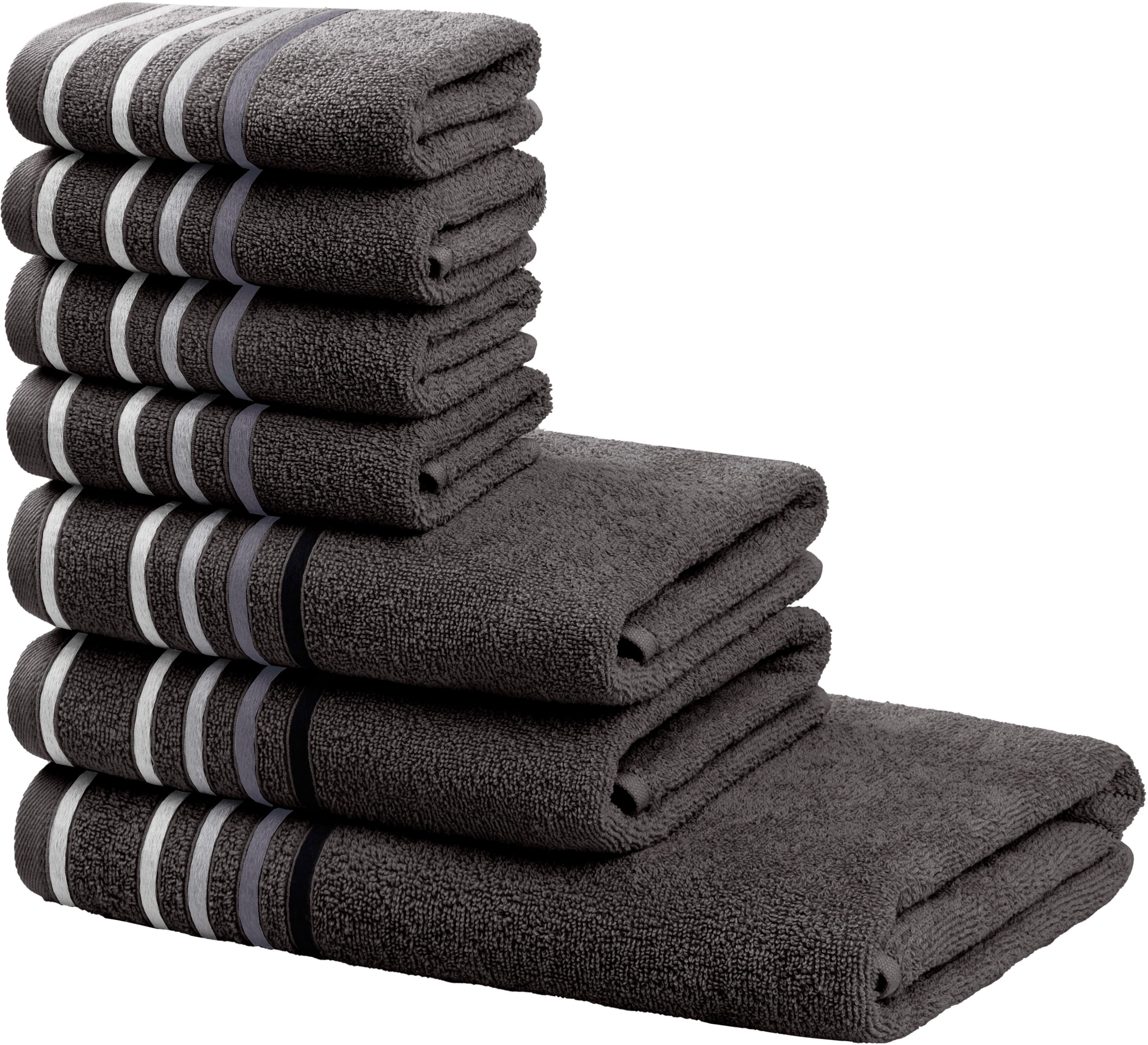 OTTO home Handtuch Set Niki | Grau