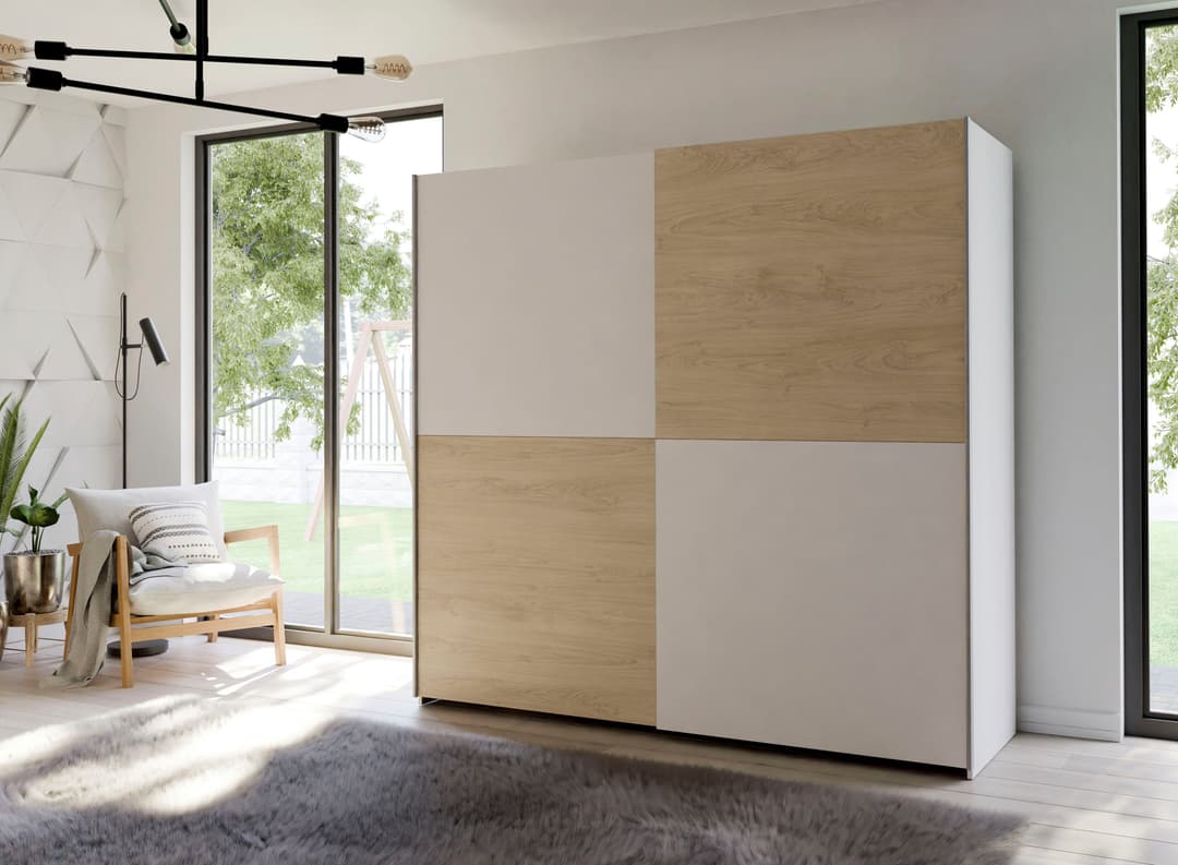 Forte Schwebetürenschrank | Mehrfarbig