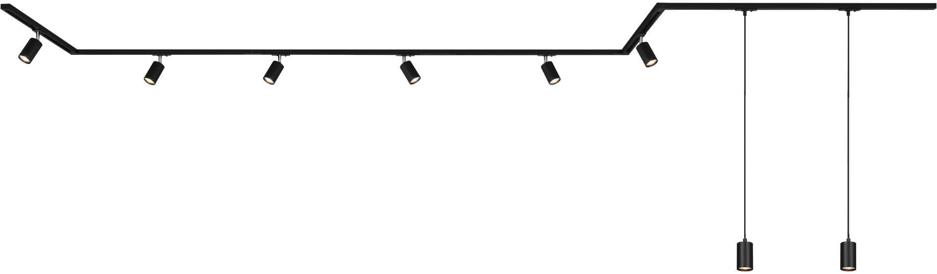 Briloner Leuchten Schienensystem-Sets RAIL | Schwarz