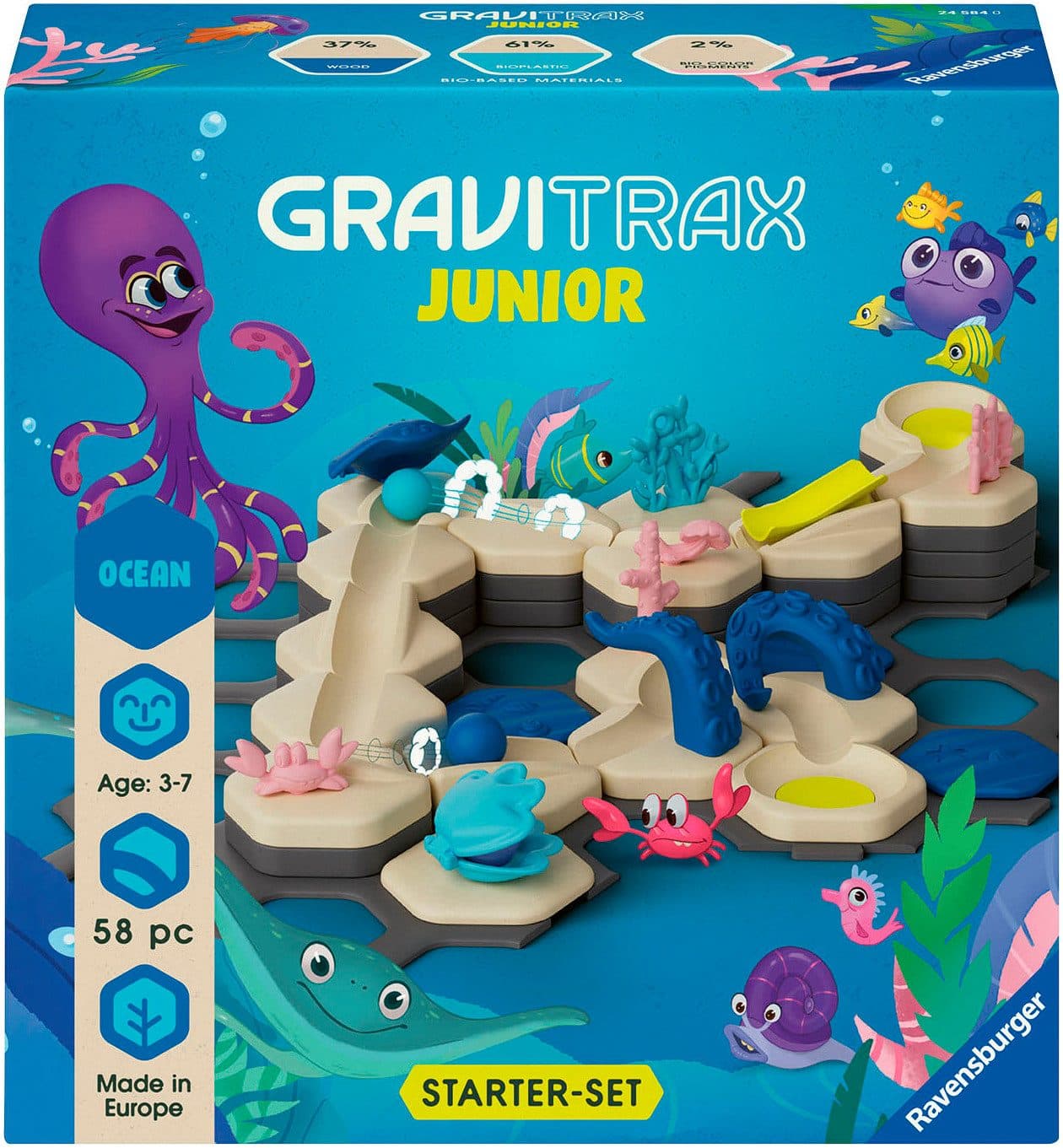 Ravensburger GraviTrax Junior Starter-Set S Ocean | Mehrfarbig