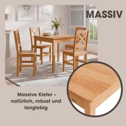 Home affaire Esstisch Malmö | Holztöne