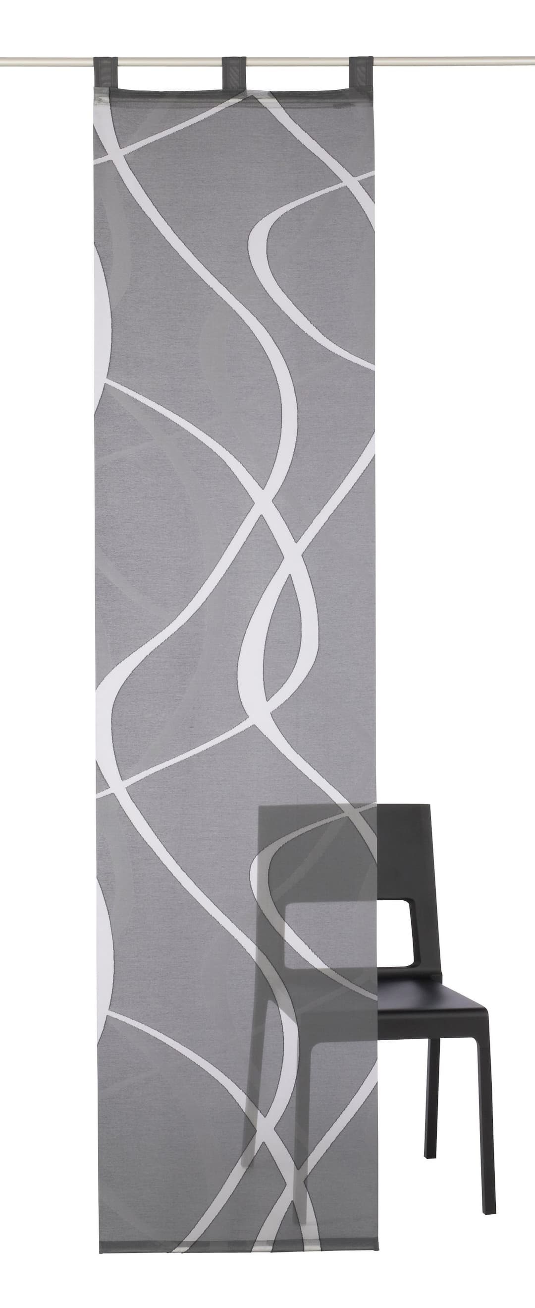 Schiebegardine Rumbek | Grau