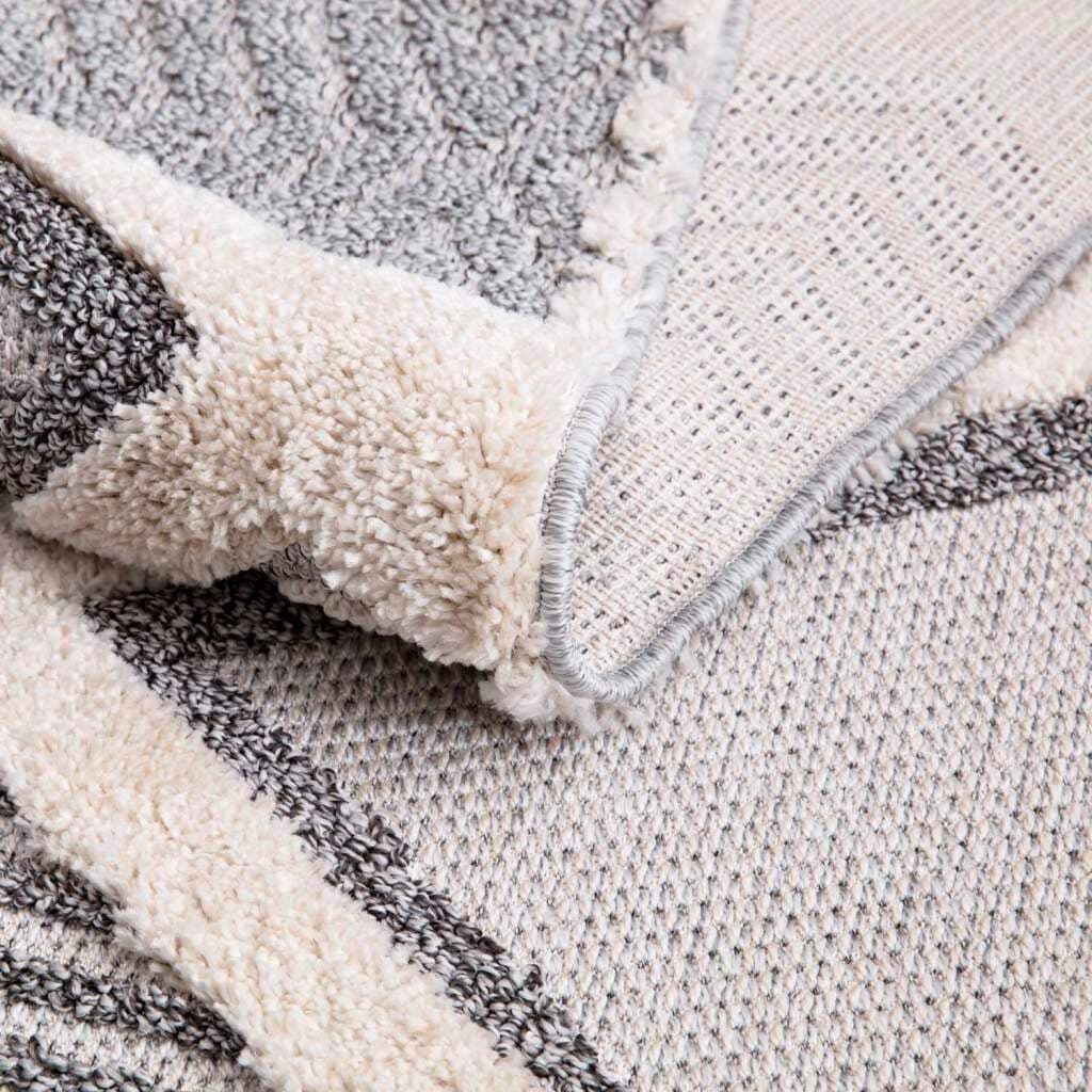 Carpet City Hochflor-Teppich Valencia 731 | Grau