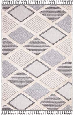 Carpet City Hochflor-Teppich Valencia 731 | Grau