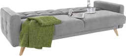exxpo - sofa fashion 3-Sitzer Nappa | Grau
