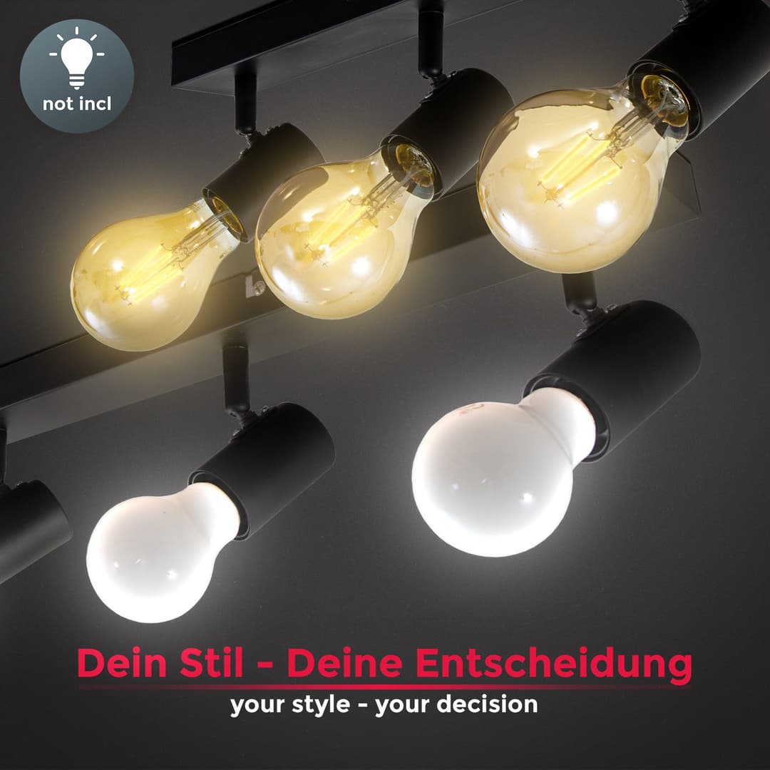 B.K.Licht LED Deckenspots | Schwarz